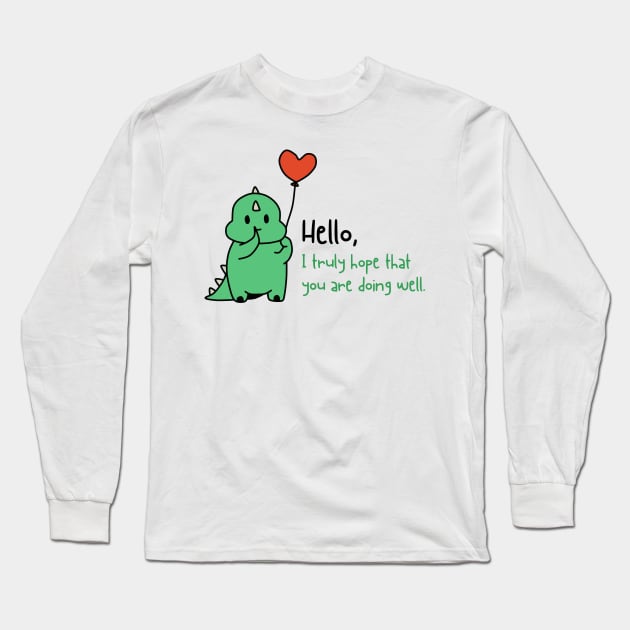 CUTE DINO Long Sleeve T-Shirt by tzolotov